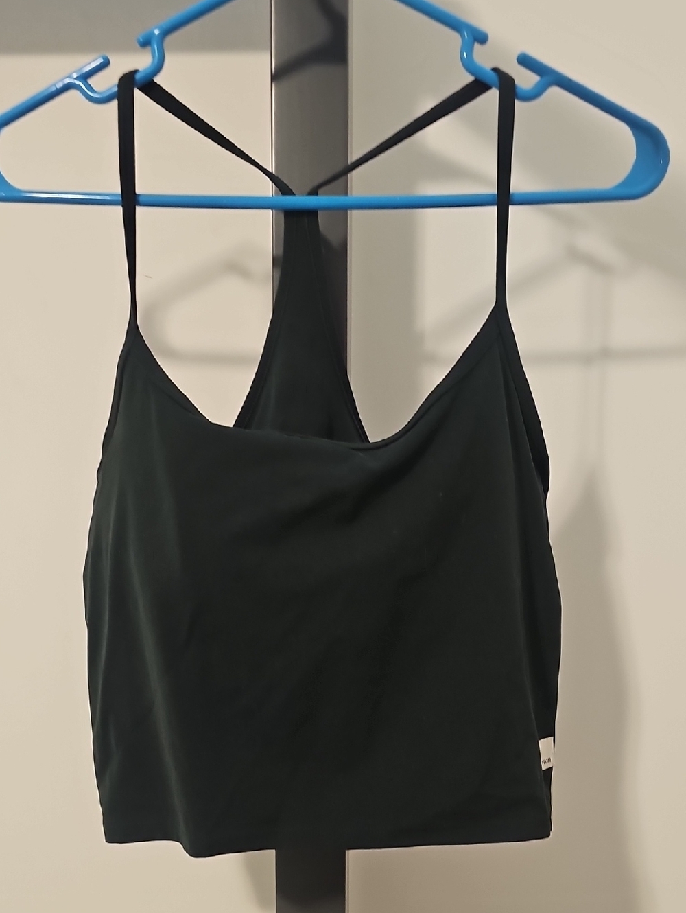 Vuori Evergeen All The Feels 2.0 Cropped Tank Top with Built In Bra